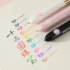 Creative cat-paw ten-color ballpoint pen ins High appearance level Cartoon cute cat-paw student DIY colorful planner oil pen Item Picture